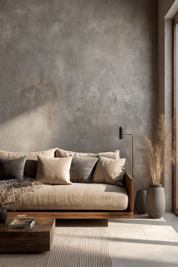 akzentwand-betonoptik-modernes-wohnzimmer