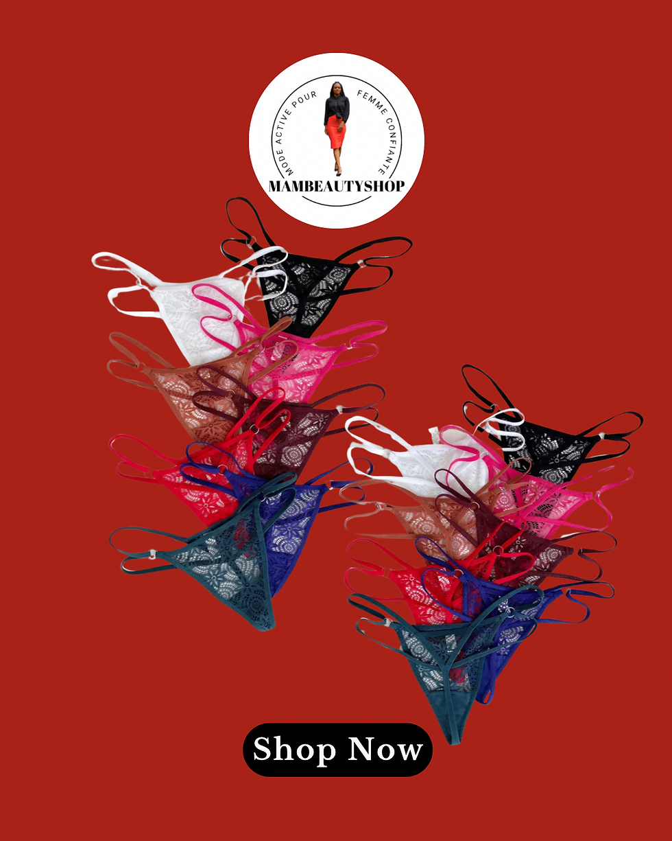 Strings en Dentelle – Élégance & Confort