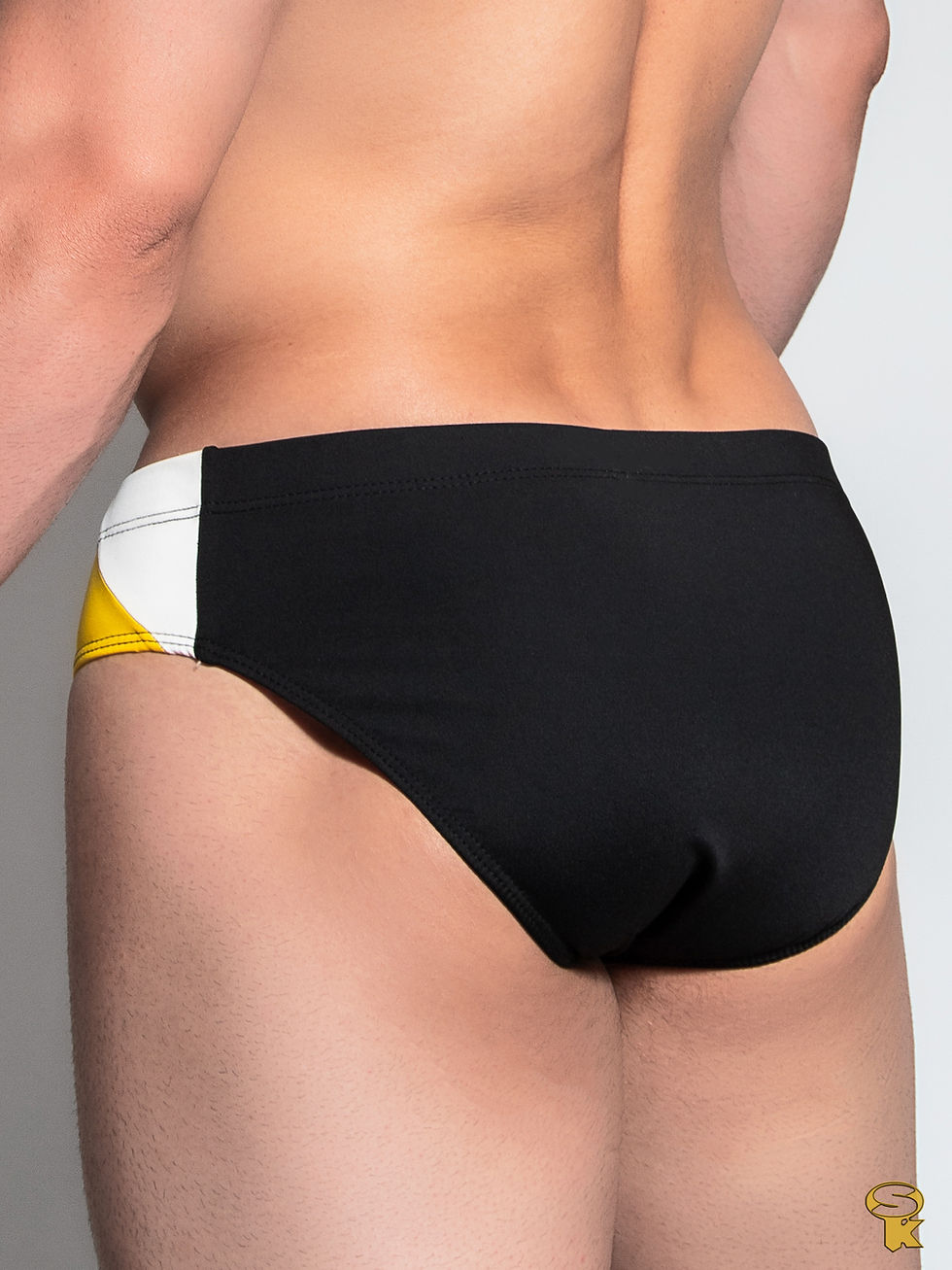 Miniatura: Costas Sunga Slim Side Color Yellow & Off White - Special Key Wear