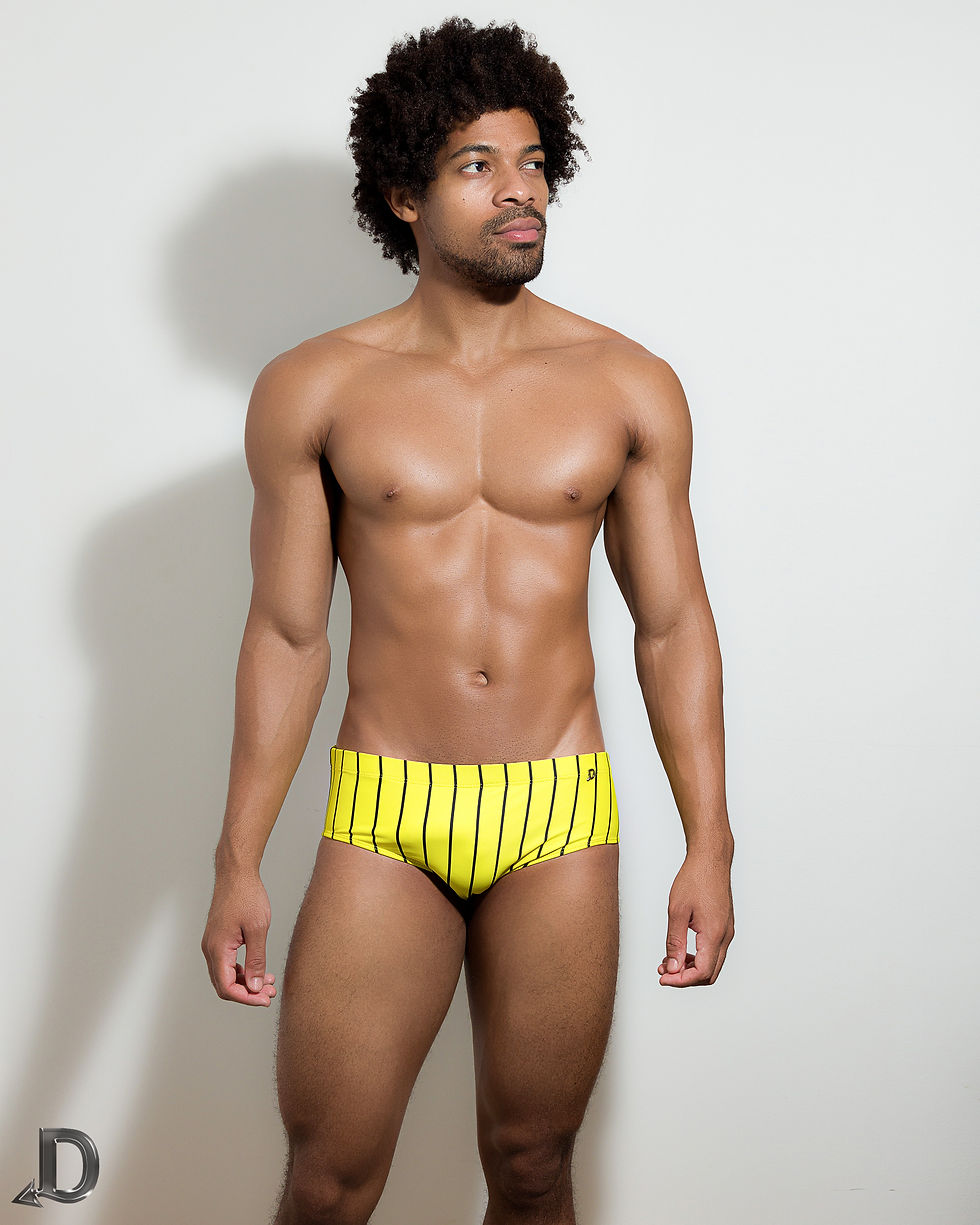 SUNGA CLASSIC YELLOW  STRIPS