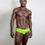 Thumbnail: Frontal Sunga Slim Ribby Neon Green