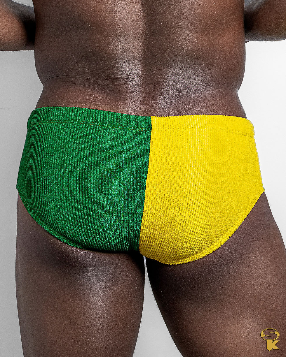 Thumbnail: Sunga Clássica Ribby Green & Yellow
