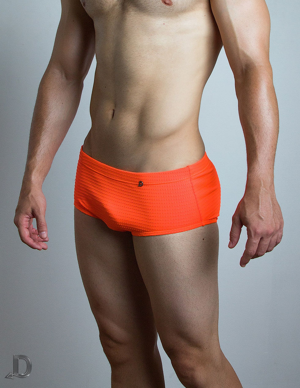 Thumbnail: TRADITIONAL SWIM BRIEF ORANGE NEON TEXTURED
