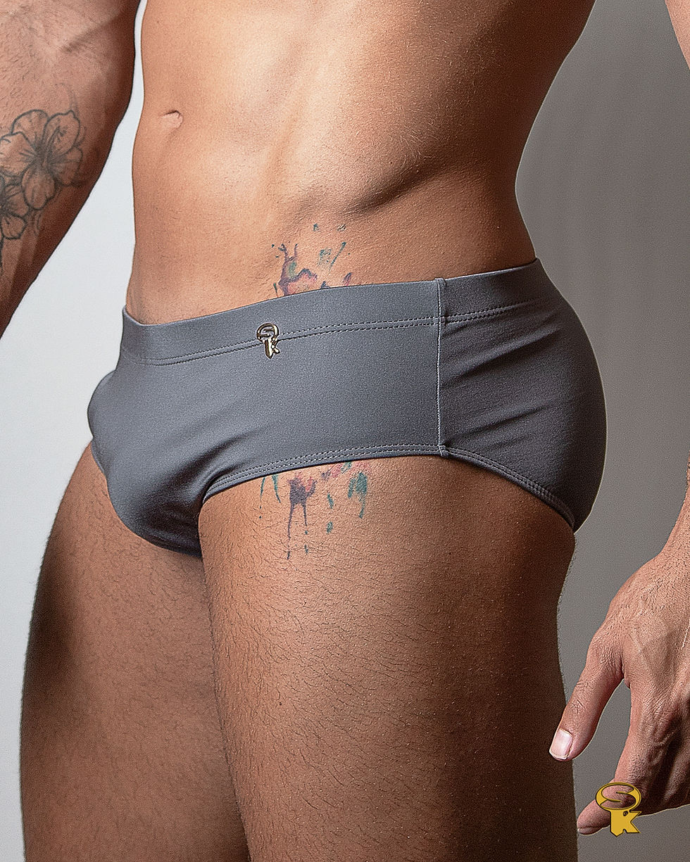 Thumbnail: Classic Swim Trunks in Gray (Grey)