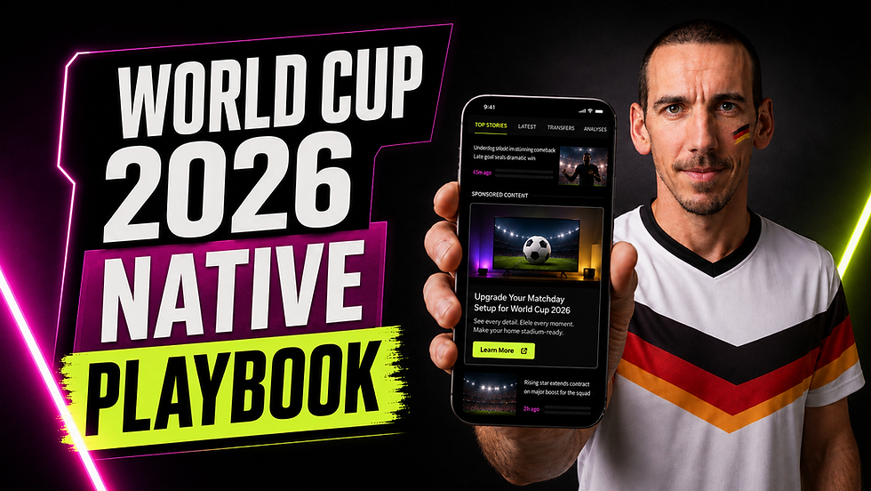 World Cup 2026: A Native Advertising Playbook