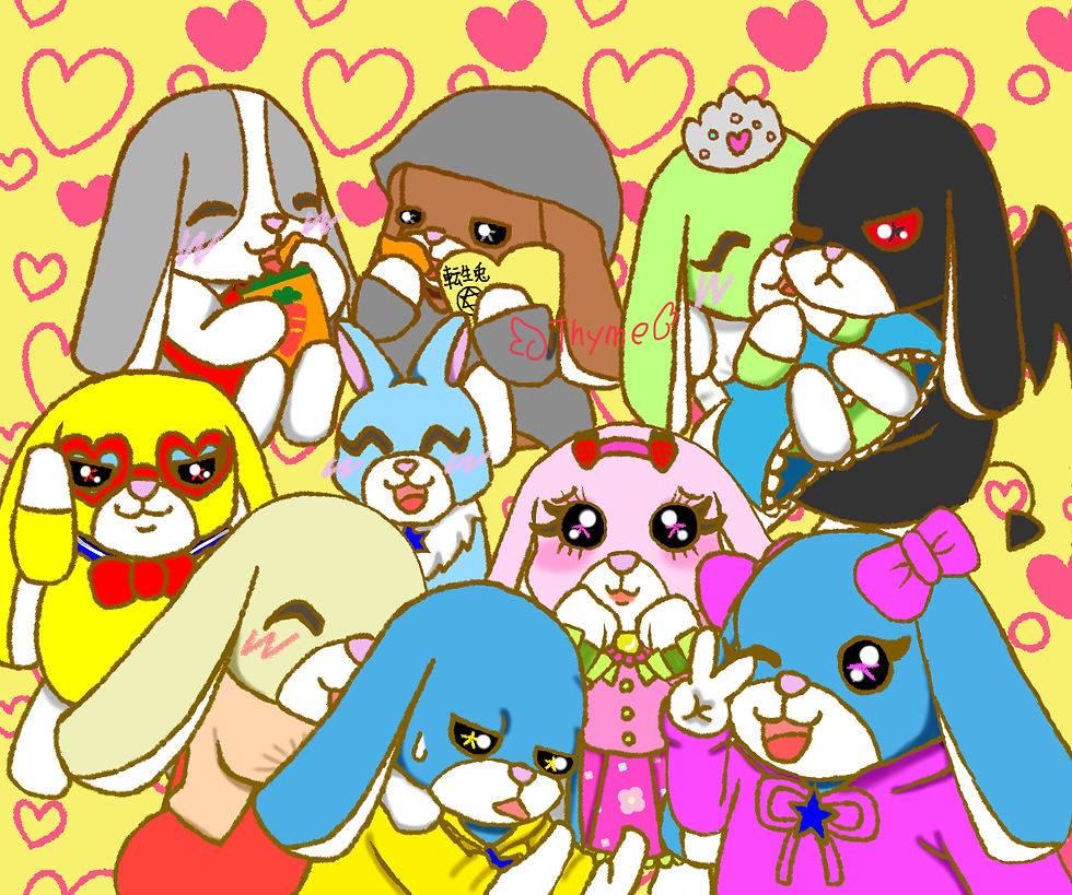 うさぎのキャラクターイラスト