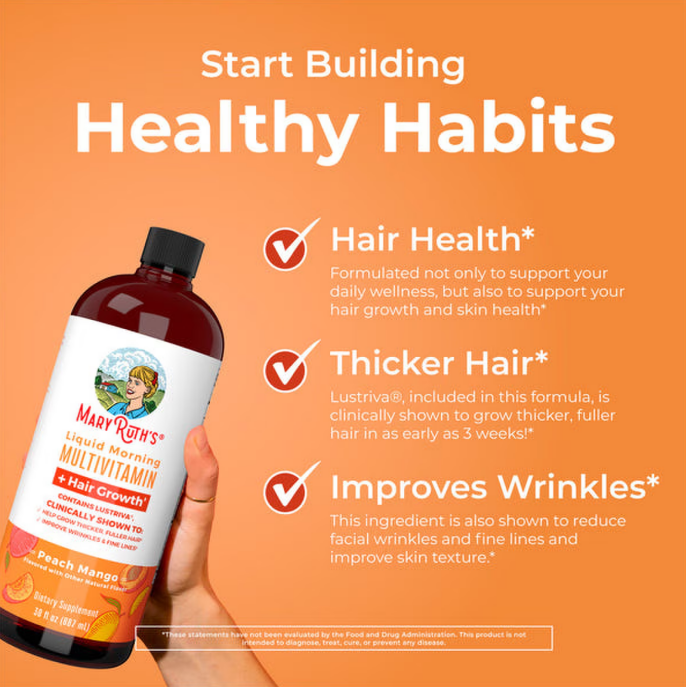 Thumbnail: MaryRuth’s Daily + Hair Growth (Peach)