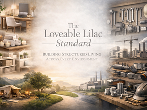 Blended lifestyle and industrial environments showing structured living across home, outdoor, and workspaces with organized tools and systems.