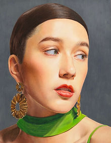 Xiong Yanteng | Green Choker | Colorpencil | UNITED STATES OF AMERICA