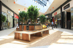 Zrealizowany projekt rozmieszczenia donic w mallu