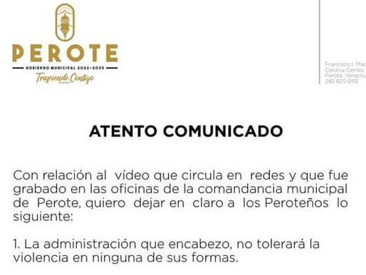 Alcalde de Perote investigará "tabliza" contra elemento policiaco municipal