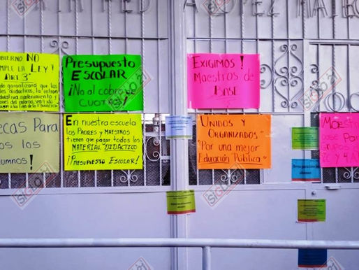 Otra escuela con manifestación en Xico, por falta de maestros