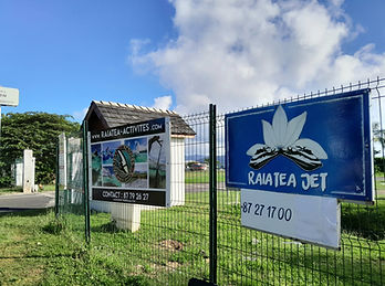 Entrance of Raiatea Jet base