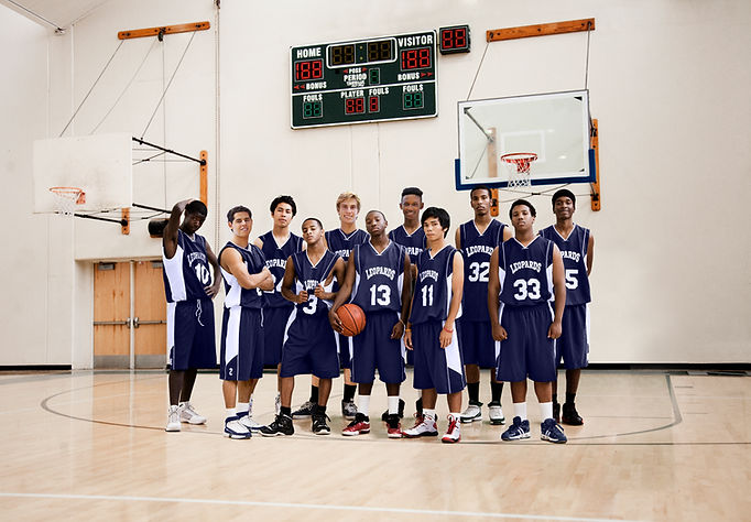Time de basquete da escola