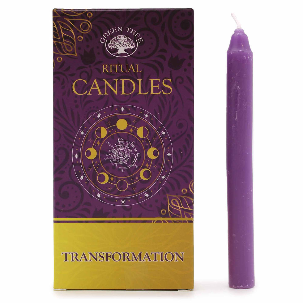 Set 10 bougies rituel Violet