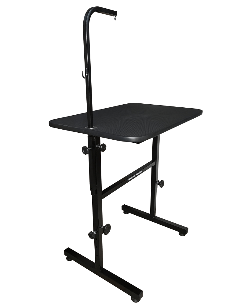 MESA DE TOSA PLENITUDE COM REG DE ALTURA E GIRAFA - TAMPO 90X60CM - PRETO