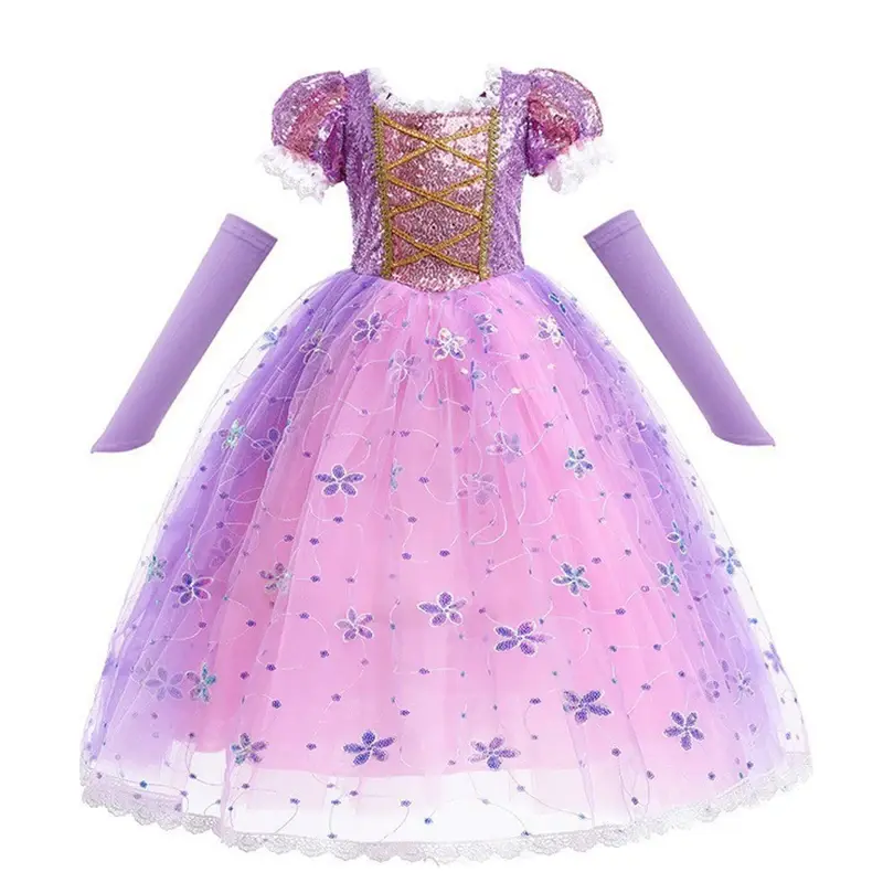 Thumbnail: Children Girls Anna Elsa Belle Costume Baby Party Gown Infant Alice Princess