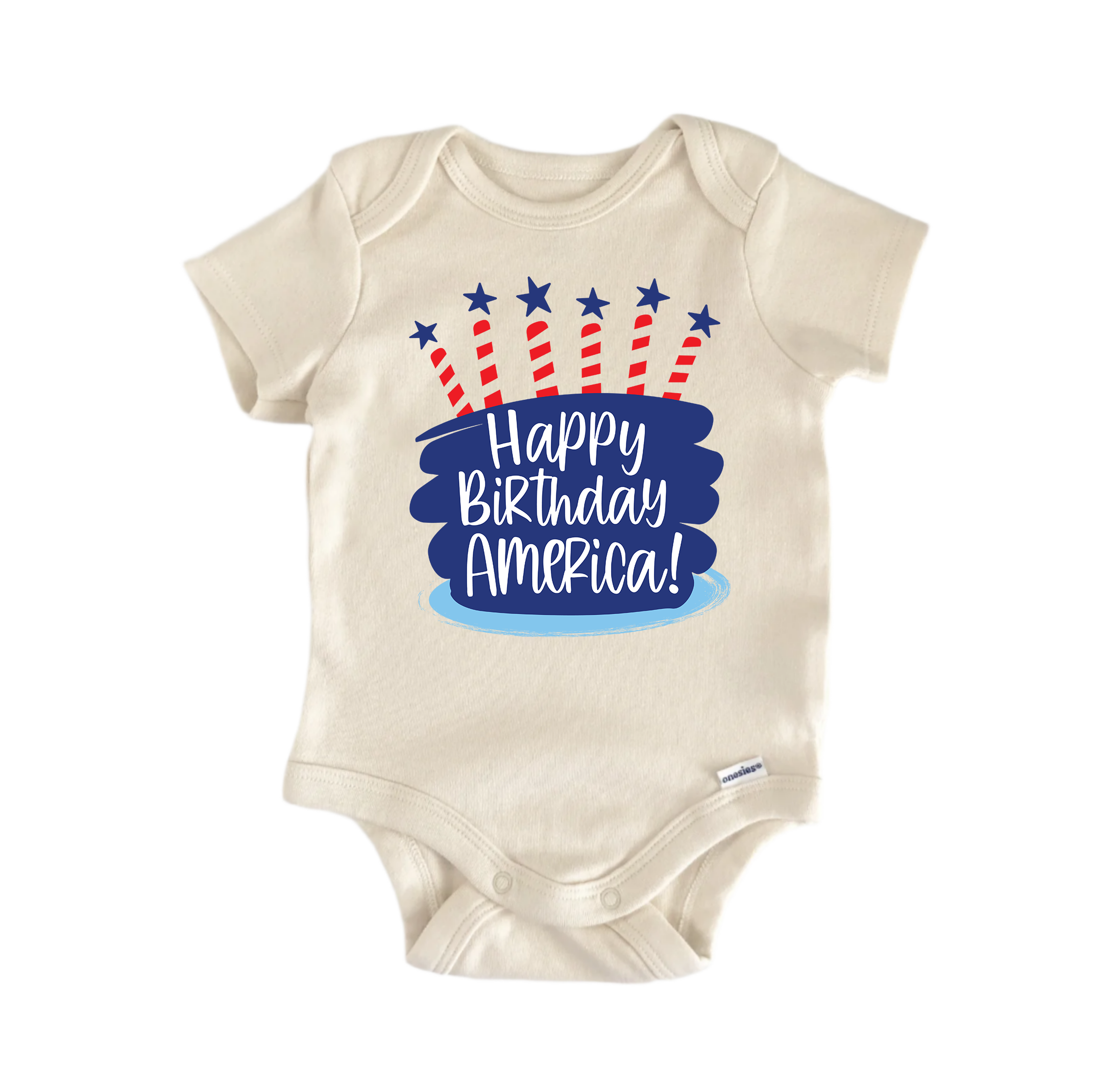 Happy Birthday America! July 4th Patriotic Infant Bodysuit