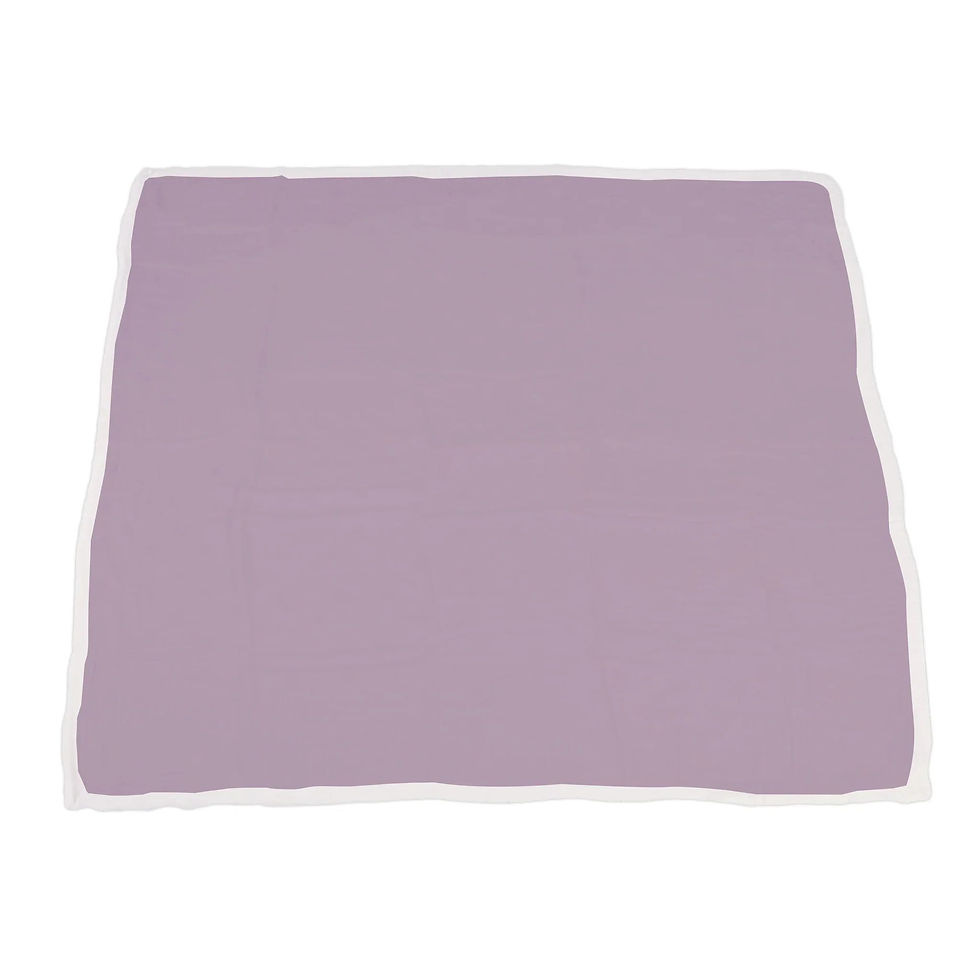 Thumbnail: Winsome Butterflies and Orchid Lavender Cotton Newcastle Blanket