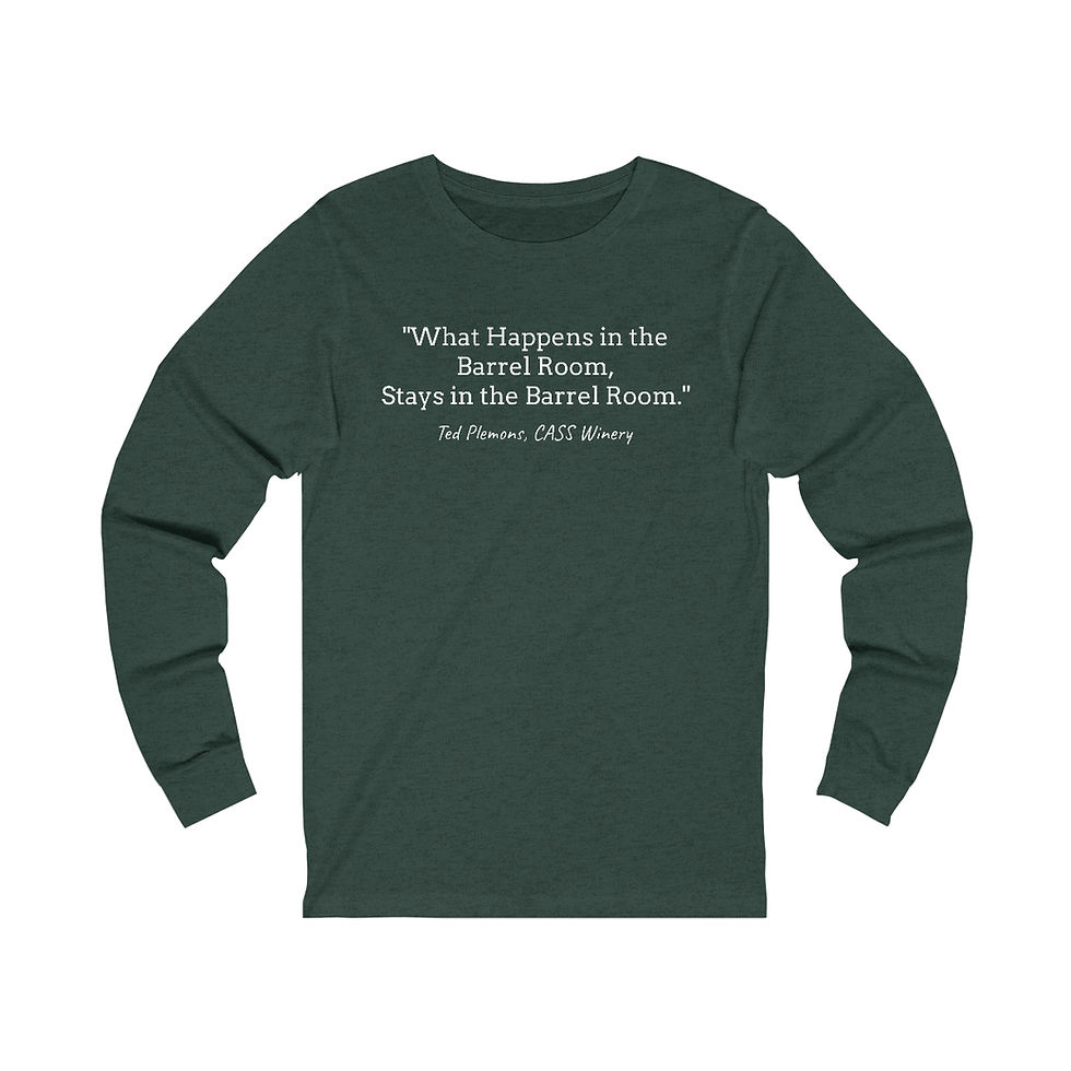 Thumbnail: "What Happens in the Barrel Room" Long Sleeve Tee