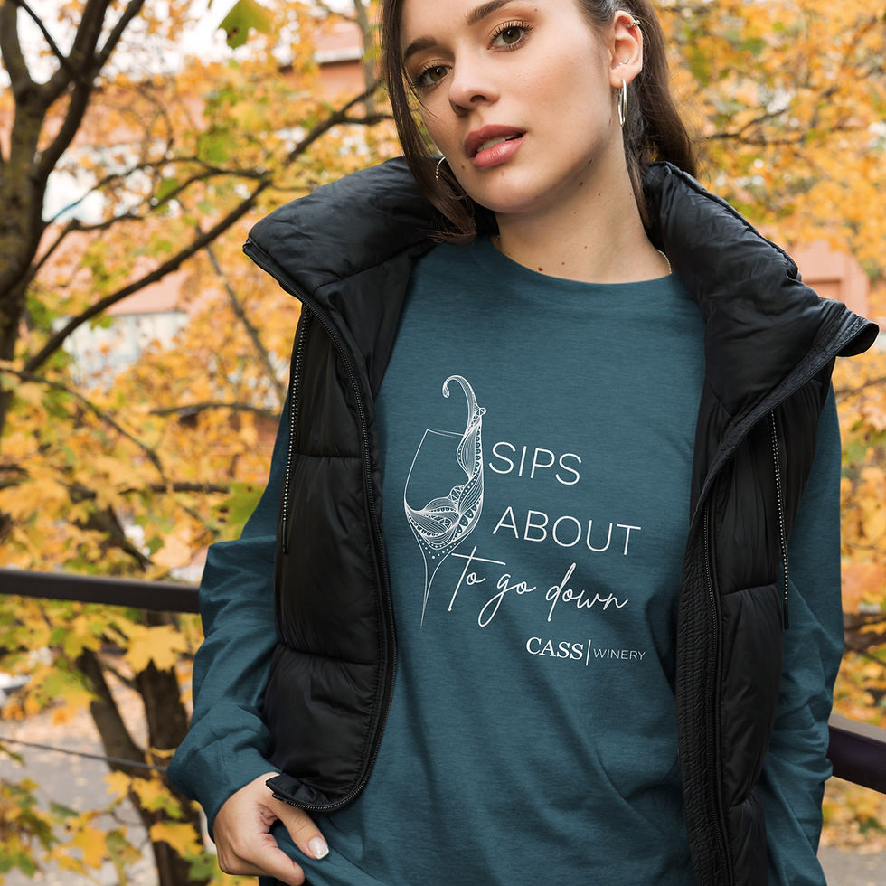 Thumbnail: "Sips About to Go Down" Women's Long Sleeve Tee