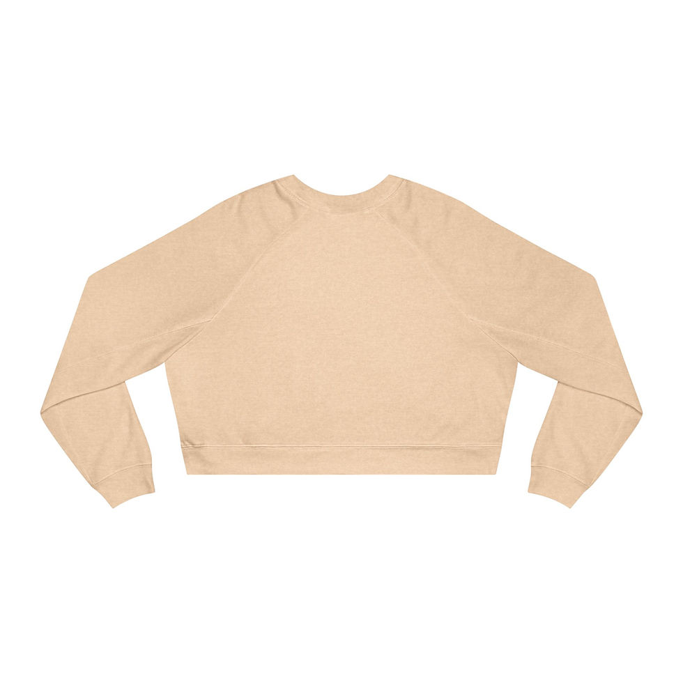 Thumbnail: "Save Water Drink Wine" Women's Cropped Sweatshirt