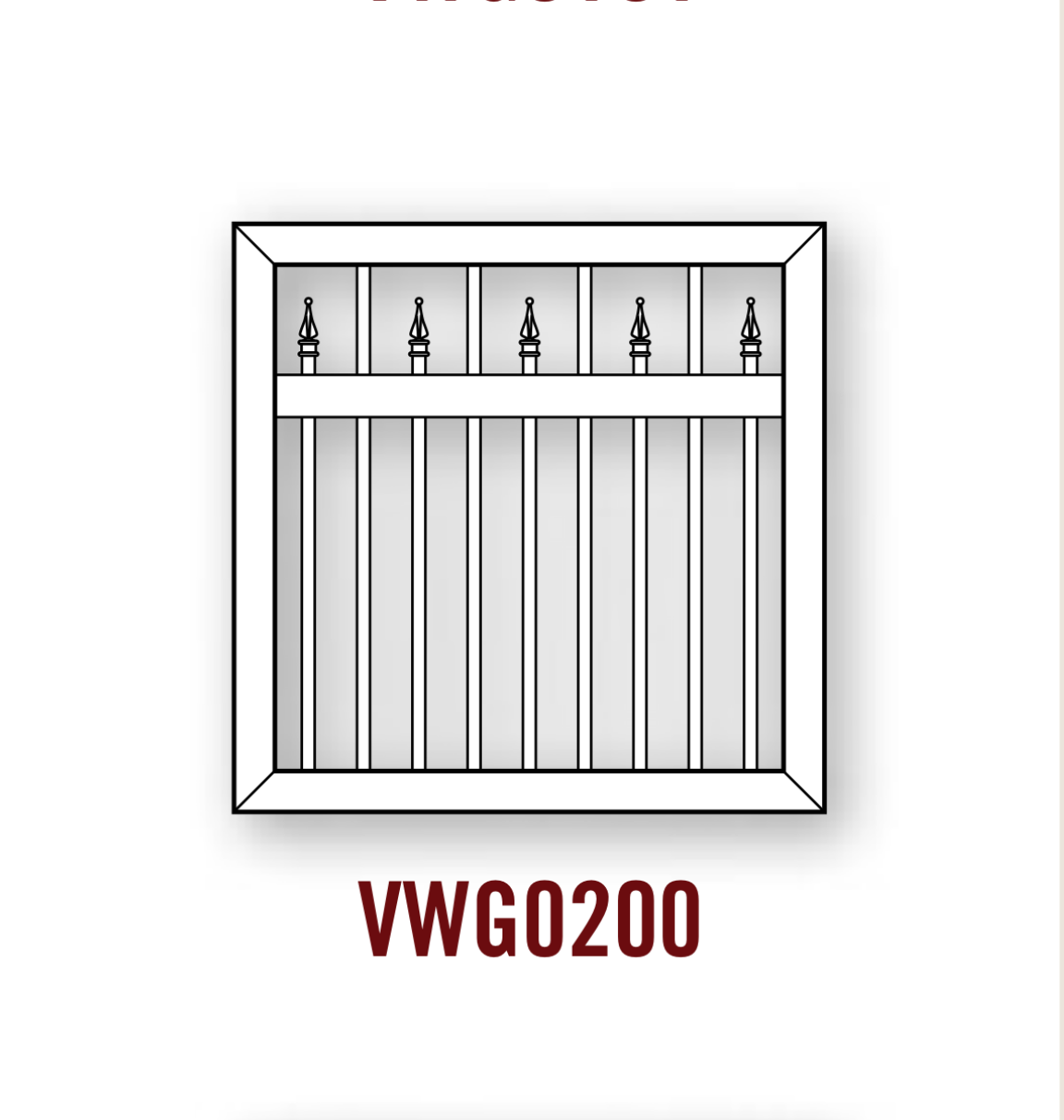 Picket Vinyl Gate – Welded – Ornamental 1" x 1" Staggered Framed Picket Top