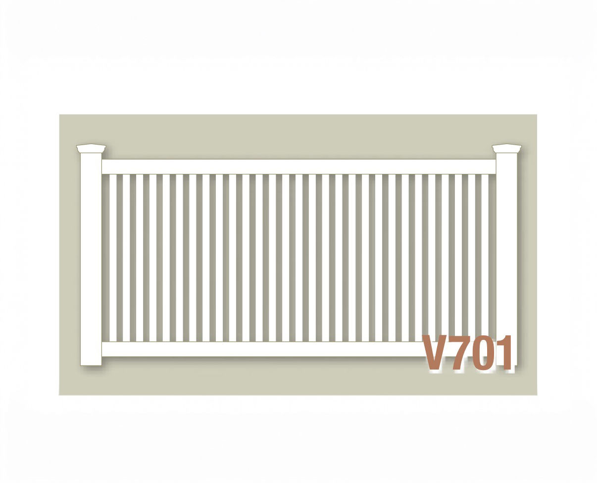 Picket Panel – Vinyl Fence – Classic Victorian Framed Picket