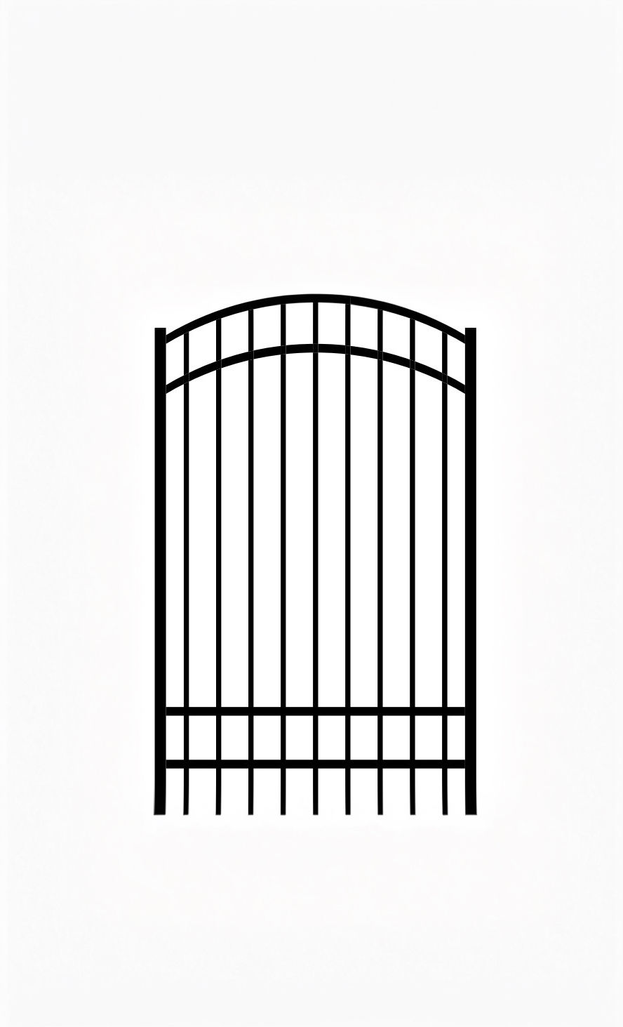 Thumbnail: #202 Aluminum Drive Gate Leaf image 6
