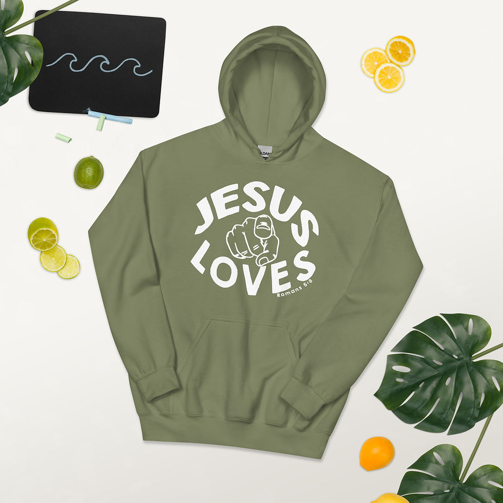 Thumbnail: "Jesus Loves You" Unisex Hoodie (Multi-Colors)