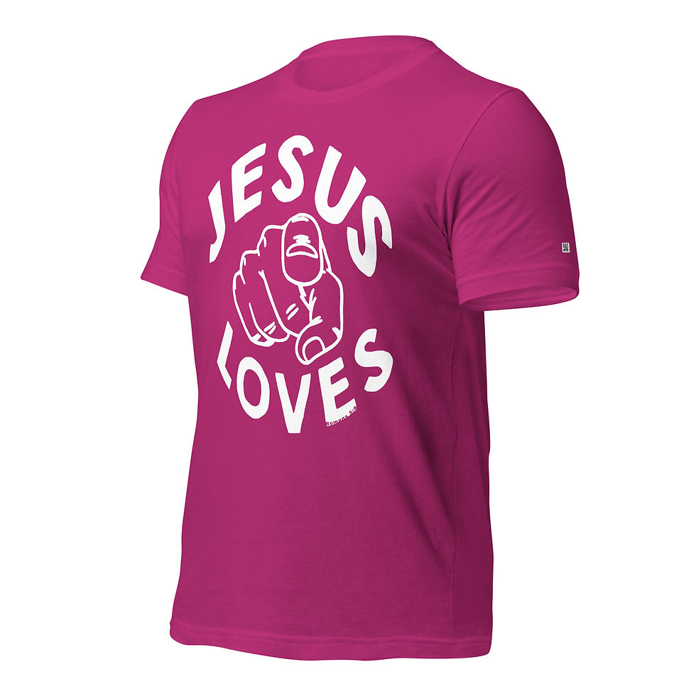 Thumbnail: "Jesus Loves You" Short-Sleeve Unisex T-Shirt (Multi-Colors)