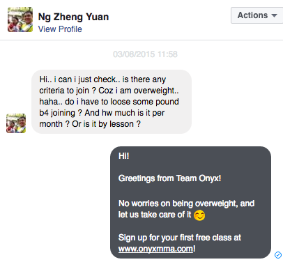 The Onyx Facebook Chat