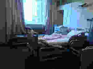 My hospital bed.