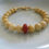 Thumbnail: Natural Yellow and Red Burmese Jadeite Bracelet Gift For Her Or Him