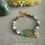 Thumbnail: Jade, Pearl, Chrysoprase, Gold Filled Bead Charm Bracelet