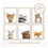 Thumbnail: Set of Six (6) Woodland Animal Theme Nursery Art Prints with cute Forest Animals