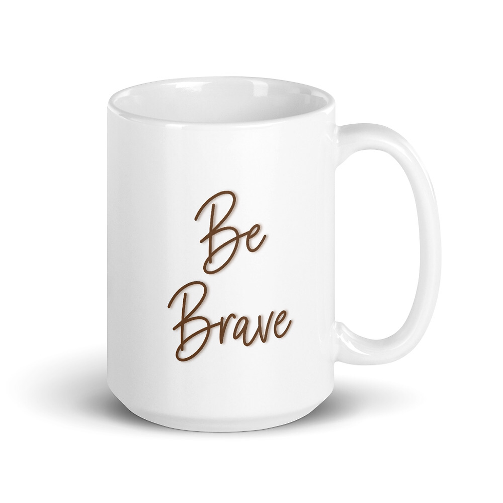 Thumbnail: Bear - Be Brave Ceramic Mug 11 and 15oz sizes