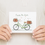 Thumbnail: Enjoy The Ride Handmade original design Blank inside, Bicycle and flowers card w