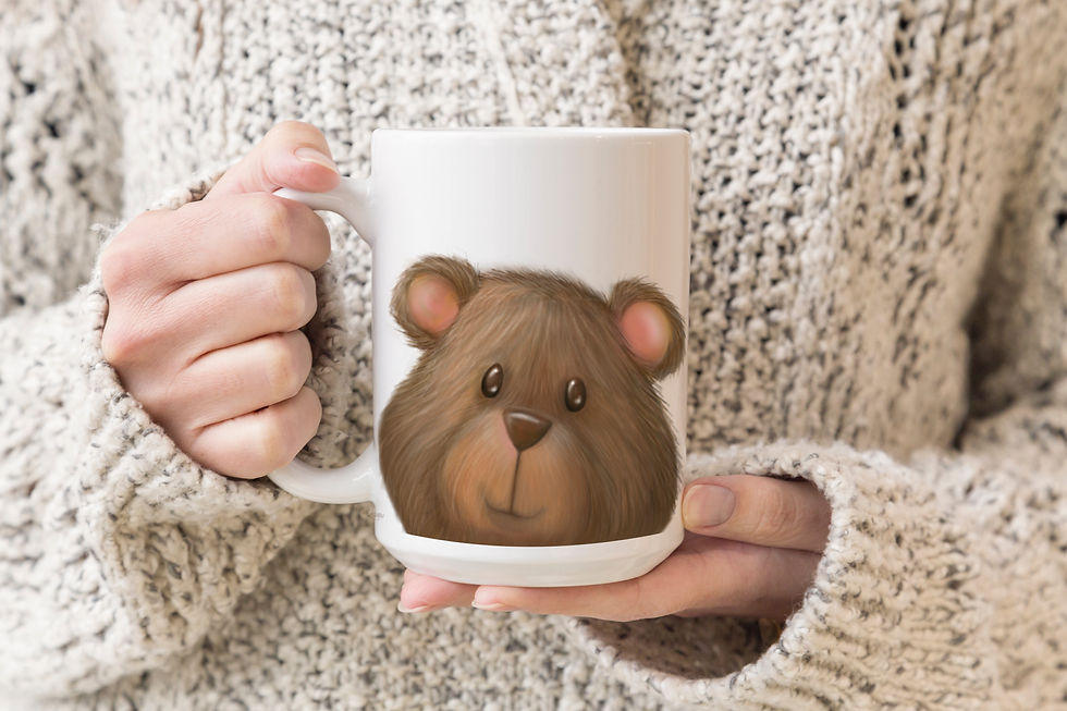Thumbnail: Bear - Be Brave Ceramic Mug 11 and 15oz sizes