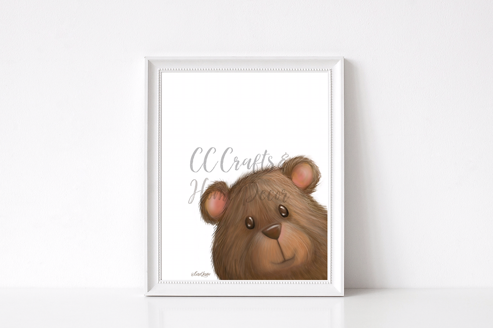 Thumbnail: Brown Bear Woodland Art Print