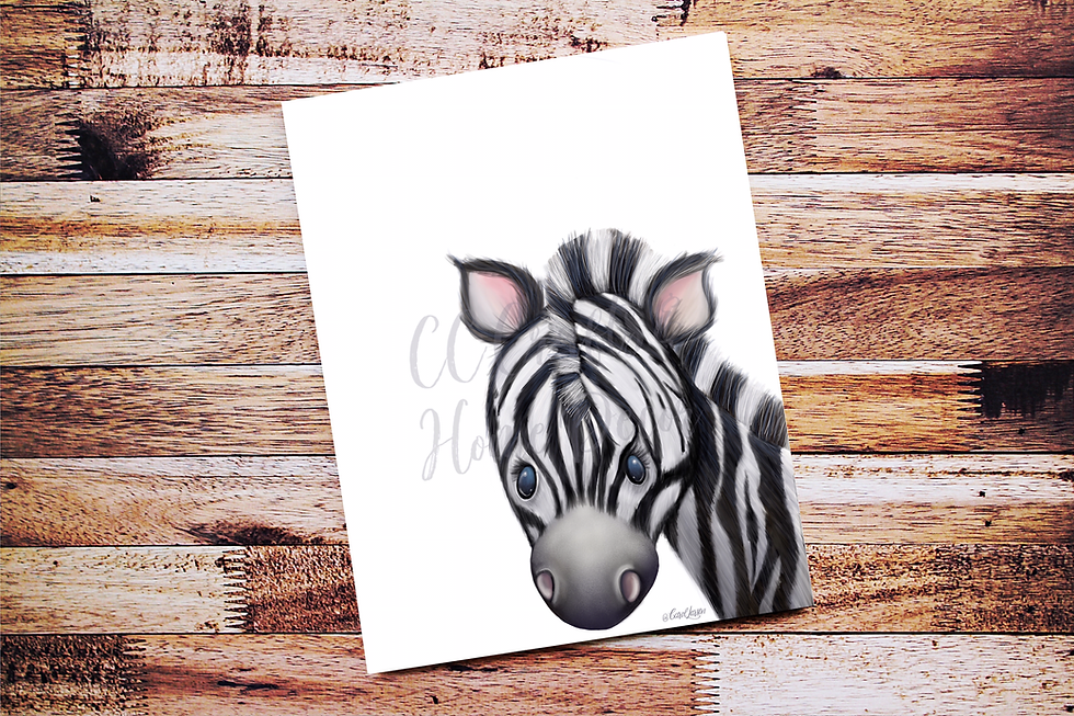 Thumbnail: Zebra Safari Art Print