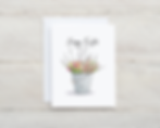 Thumbnail: Happy Easter Bunny Ears Handmade original design Blank inside, Bunny Ears card w