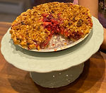 Meg's Gluten-Free, Vegan Cranberry-Pear Crumble Pie (9 inch pie)