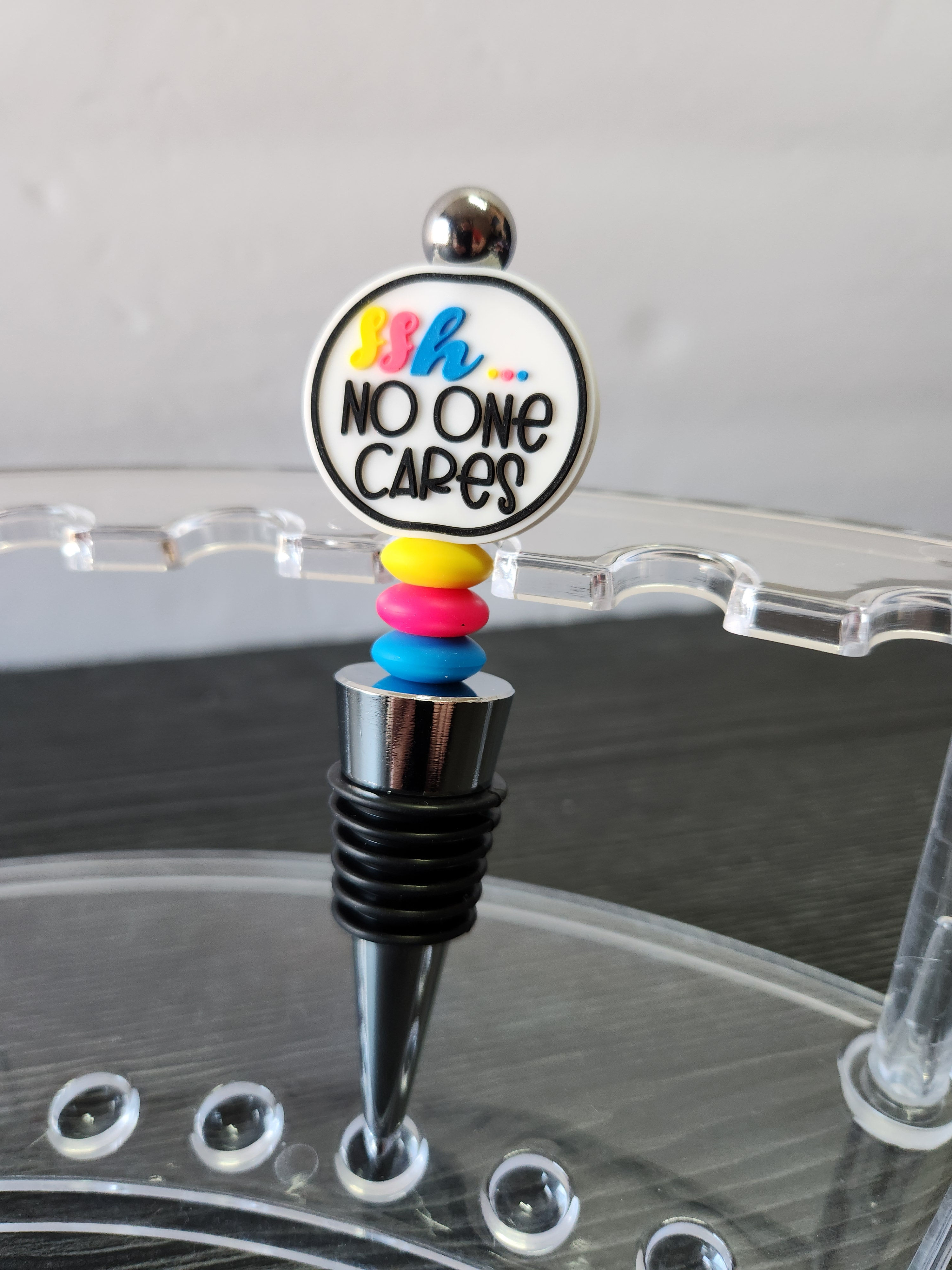 No One Cares Wine Stopper