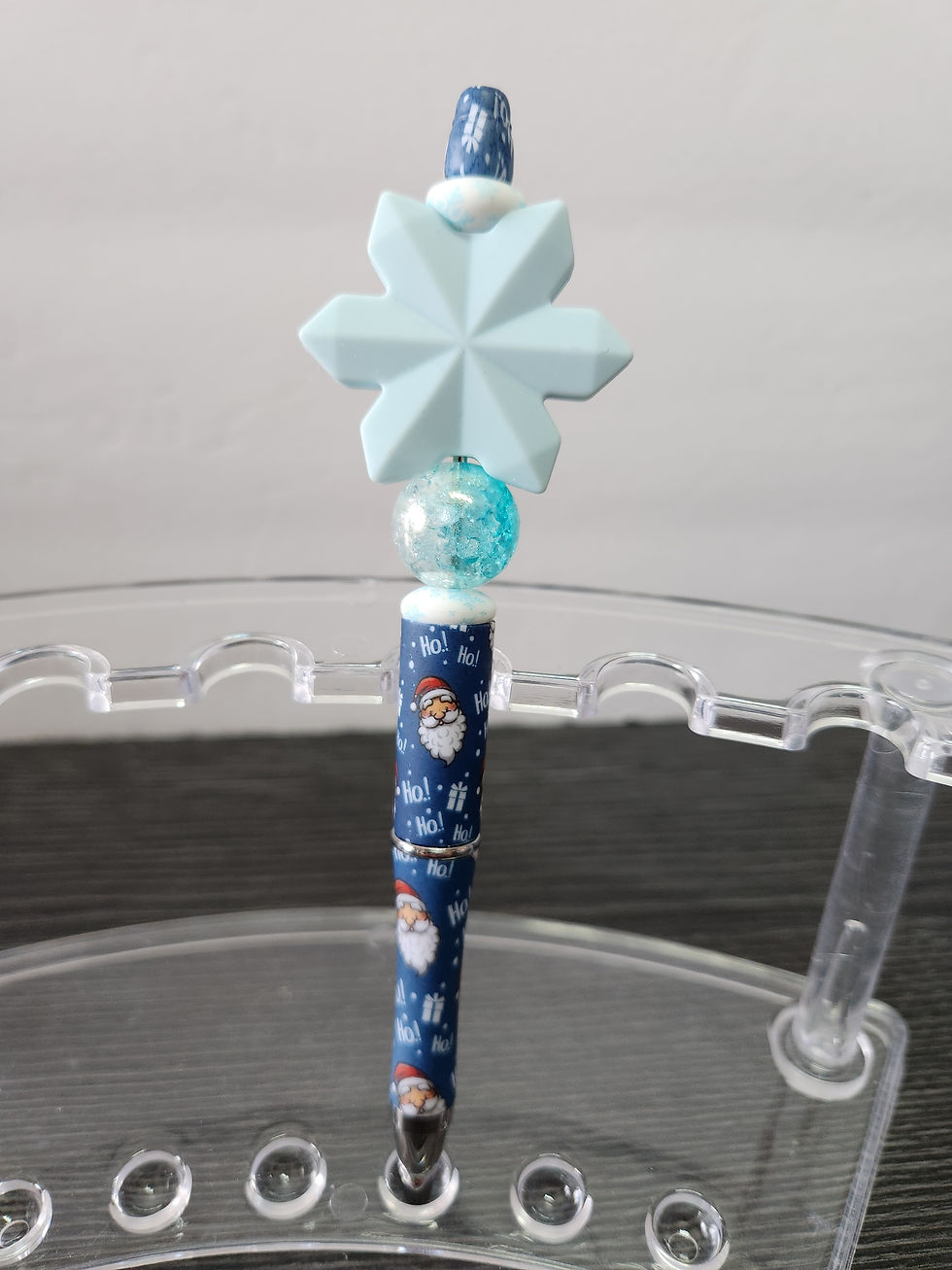 Blue Snowflake Pen
