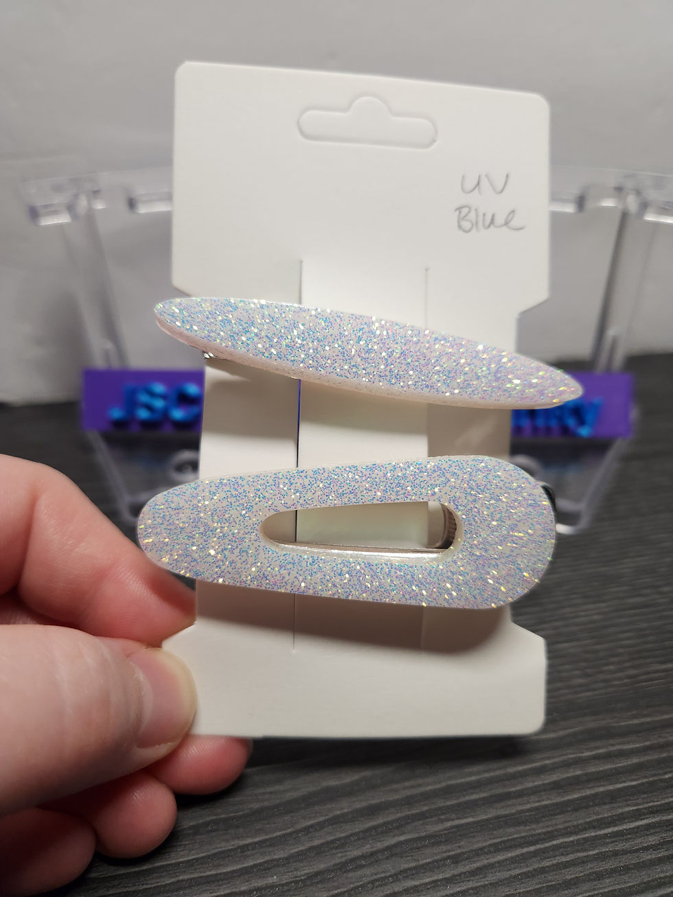 Color Changing Resin Hair Clips