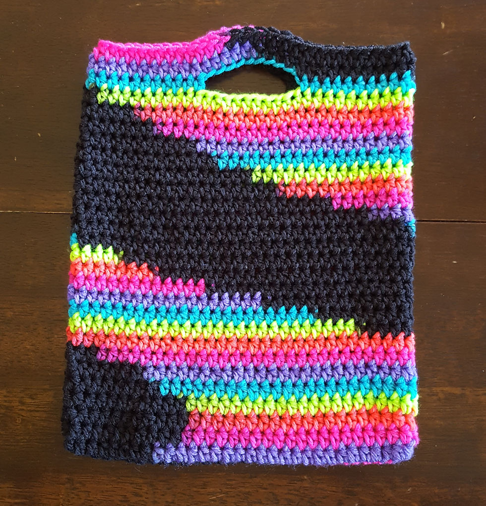 Small Neon Crochet Bag