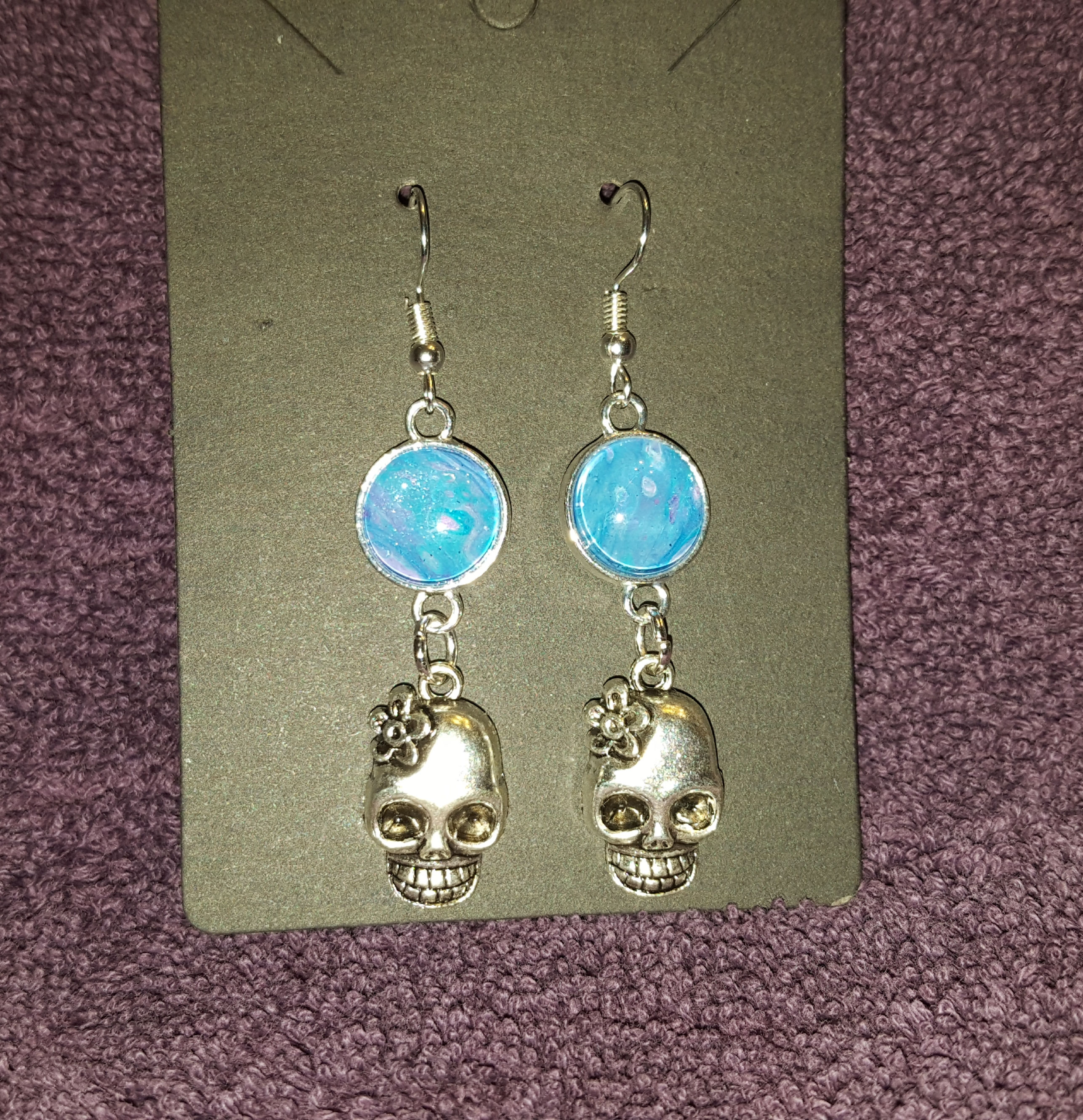Cabochon Dipped Earrings