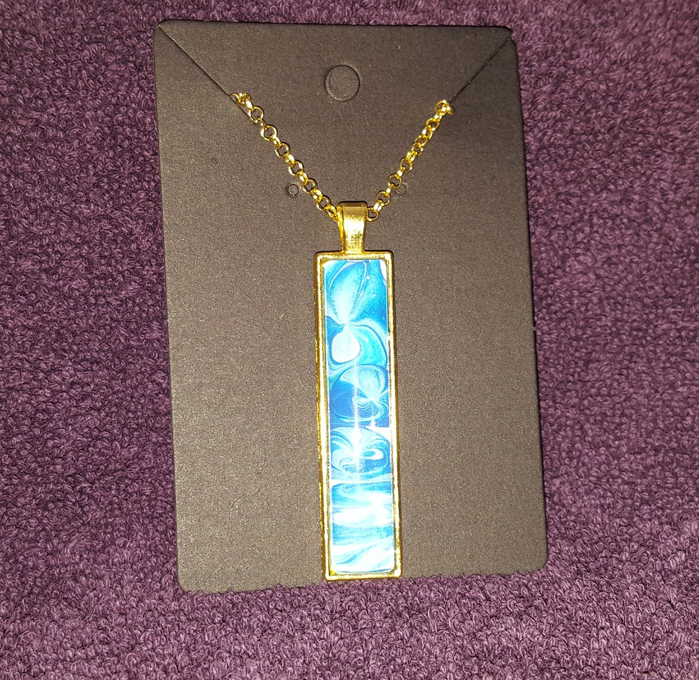 Thumbnail: Vertical Rectangle Pendant Tray Necklaces