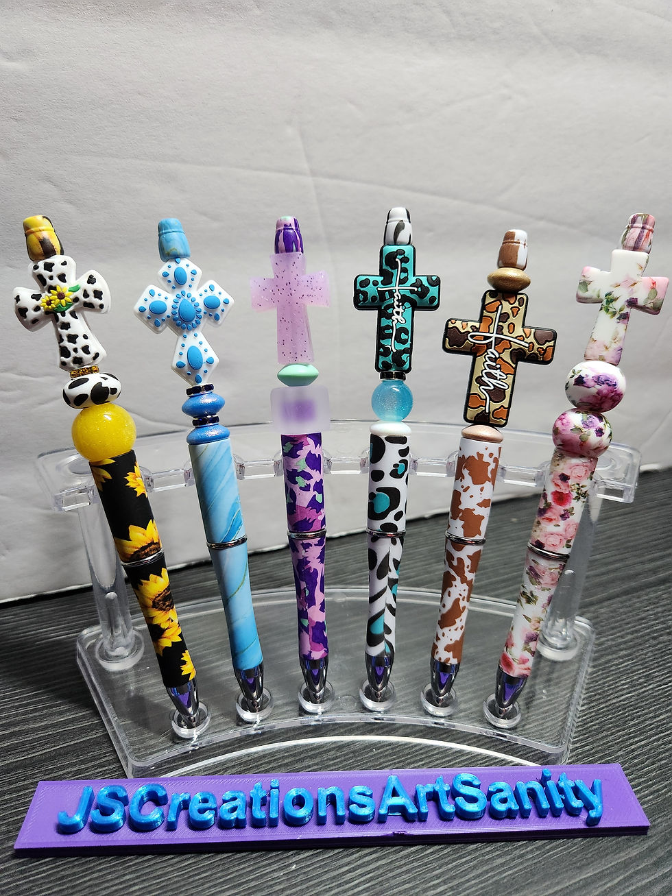 Custom Beaded Cross Pens
